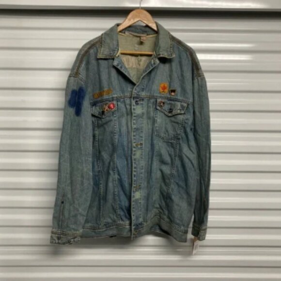 Rocawear Blue Denim Bomber Jacket - Picture 1 of 16